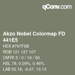 Código de color: Akzo Nobel Colormap FD - 441E5 | qconv.com