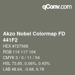 Color code: Akzo Nobel Colormap FD - 441F2 | qconv.com