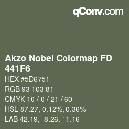 Color code: Akzo Nobel Colormap FD - 441F6 | qconv.com
