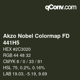 Farbcode: Akzo Nobel Colormap FD - 441H5 | qconv.com