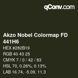 Color code: Akzo Nobel Colormap FD - 441H6 | qconv.com