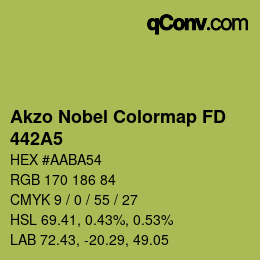 Código de color: Akzo Nobel Colormap FD - 442A5 | qconv.com