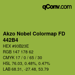 Color code: Akzo Nobel Colormap FD - 442B4 | qconv.com