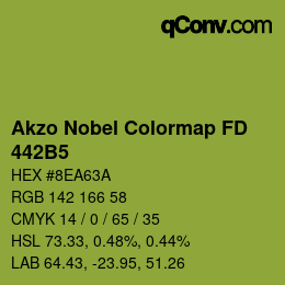 Color code: Akzo Nobel Colormap FD - 442B5 | qconv.com