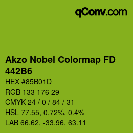Color code: Akzo Nobel Colormap FD - 442B6 | qconv.com