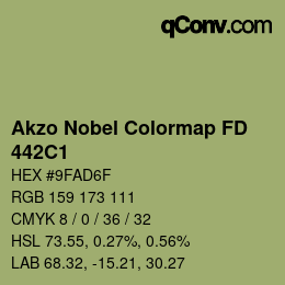 Farbcode: Akzo Nobel Colormap FD - 442C1 | qconv.com