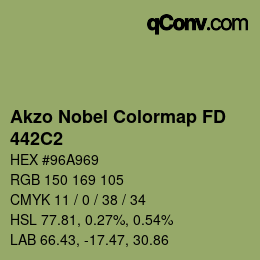 Color code: Akzo Nobel Colormap FD - 442C2 | qconv.com