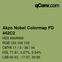 カラーコード: Akzo Nobel Colormap FD - 442C2 | qconv.com