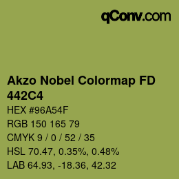 Color code: Akzo Nobel Colormap FD - 442C4 | qconv.com