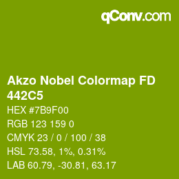 Color code: Akzo Nobel Colormap FD - 442C5 | qconv.com