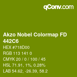 Color code: Akzo Nobel Colormap FD - 442C6 | qconv.com