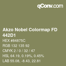 Code couleur: Akzo Nobel Colormap FD - 442D1 | qconv.com