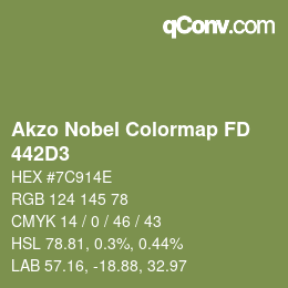 Color code: Akzo Nobel Colormap FD - 442D3 | qconv.com