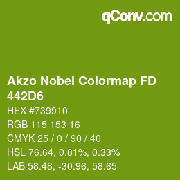 Color code: Akzo Nobel Colormap FD - 442D6 | qconv.com