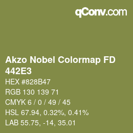 Color code: Akzo Nobel Colormap FD - 442E3 | qconv.com