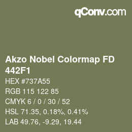 カラーコード: Akzo Nobel Colormap FD - 442F1 | qconv.com