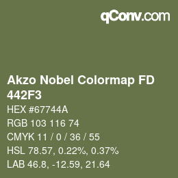 Color code: Akzo Nobel Colormap FD - 442F3 | qconv.com