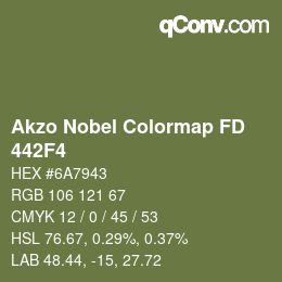 Color code: Akzo Nobel Colormap FD - 442F4 | qconv.com