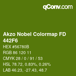 Código de color: Akzo Nobel Colormap FD - 442F6 | qconv.com