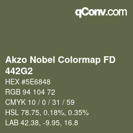 Color code: Akzo Nobel Colormap FD - 442G2 | qconv.com