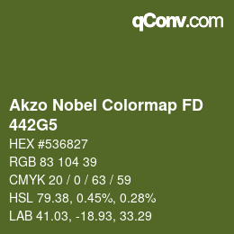 Code couleur: Akzo Nobel Colormap FD - 442G5 | qconv.com
