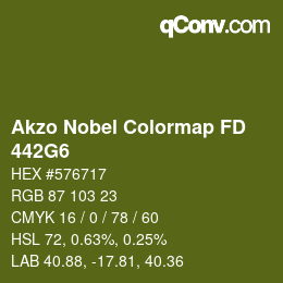 Farbcode: Akzo Nobel Colormap FD - 442G6 | qconv.com