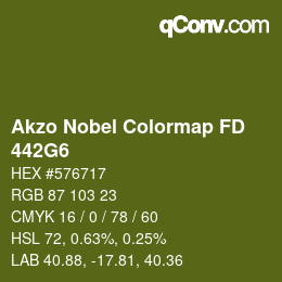カラーコード: Akzo Nobel Colormap FD - 442G6 | qconv.com