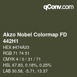 Farbcode: Akzo Nobel Colormap FD - 442H1 | qconv.com