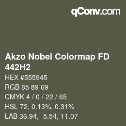 Color code: Akzo Nobel Colormap FD - 442H2 | qconv.com