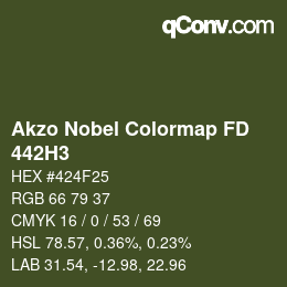 カラーコード: Akzo Nobel Colormap FD - 442H3 | qconv.com