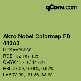 Color code: Akzo Nobel Colormap FD - 443A3 | qconv.com