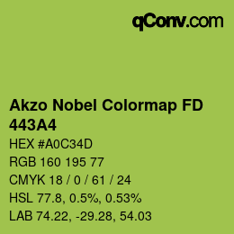 Color code: Akzo Nobel Colormap FD - 443A4 | qconv.com