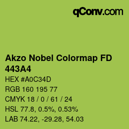 カラーコード: Akzo Nobel Colormap FD - 443A4 | qconv.com