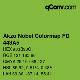 Farbcode: Akzo Nobel Colormap FD - 443A5 | qconv.com