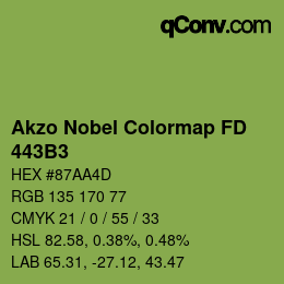 Color code: Akzo Nobel Colormap FD - 443B3 | qconv.com