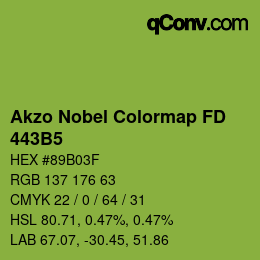 Color code: Akzo Nobel Colormap FD - 443B5 | qconv.com