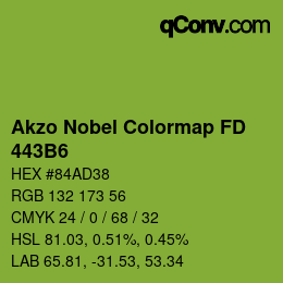 Color code: Akzo Nobel Colormap FD - 443B6 | qconv.com