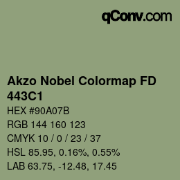 Color code: Akzo Nobel Colormap FD - 443C1 | qconv.com
