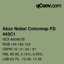 カラーコード: Akzo Nobel Colormap FD - 443C1 | qconv.com