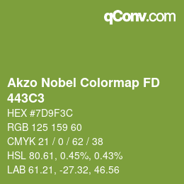 Color code: Akzo Nobel Colormap FD - 443C3 | qconv.com