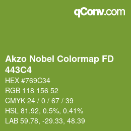 Color code: Akzo Nobel Colormap FD - 443C4 | qconv.com