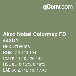 Farbcode: Akzo Nobel Colormap FD - 443D1 | qconv.com