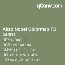 カラーコード: Akzo Nobel Colormap FD - 443D1 | qconv.com
