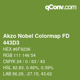 Farbcode: Akzo Nobel Colormap FD - 443D3 | qconv.com