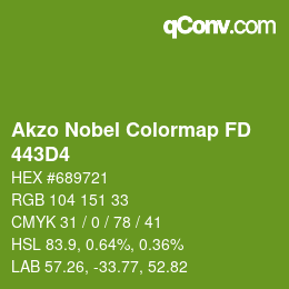 Color code: Akzo Nobel Colormap FD - 443D4 | qconv.com