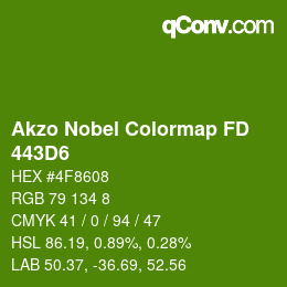 Code couleur: Akzo Nobel Colormap FD - 443D6 | qconv.com