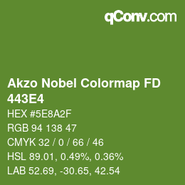 Color code: Akzo Nobel Colormap FD - 443E4 | qconv.com