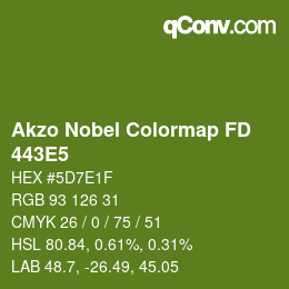 Código de color: Akzo Nobel Colormap FD - 443E5 | qconv.com