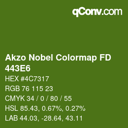 Color code: Akzo Nobel Colormap FD - 443E6 | qconv.com