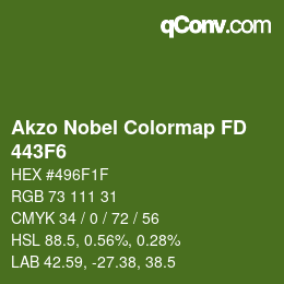 Code couleur: Akzo Nobel Colormap FD - 443F6 | qconv.com